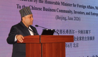  परराष्ट्रमन्त्रीद्वारा चिनियाँ लगानीकर्तालाई नेपालमा लगानीका लागि आह्वान 